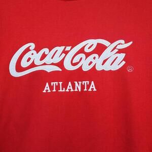 Men 2XL Coca Cola Atlanta Sweatshirt Red XXL vtg Style